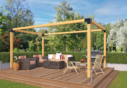 Douglas pergola 4x3 meter